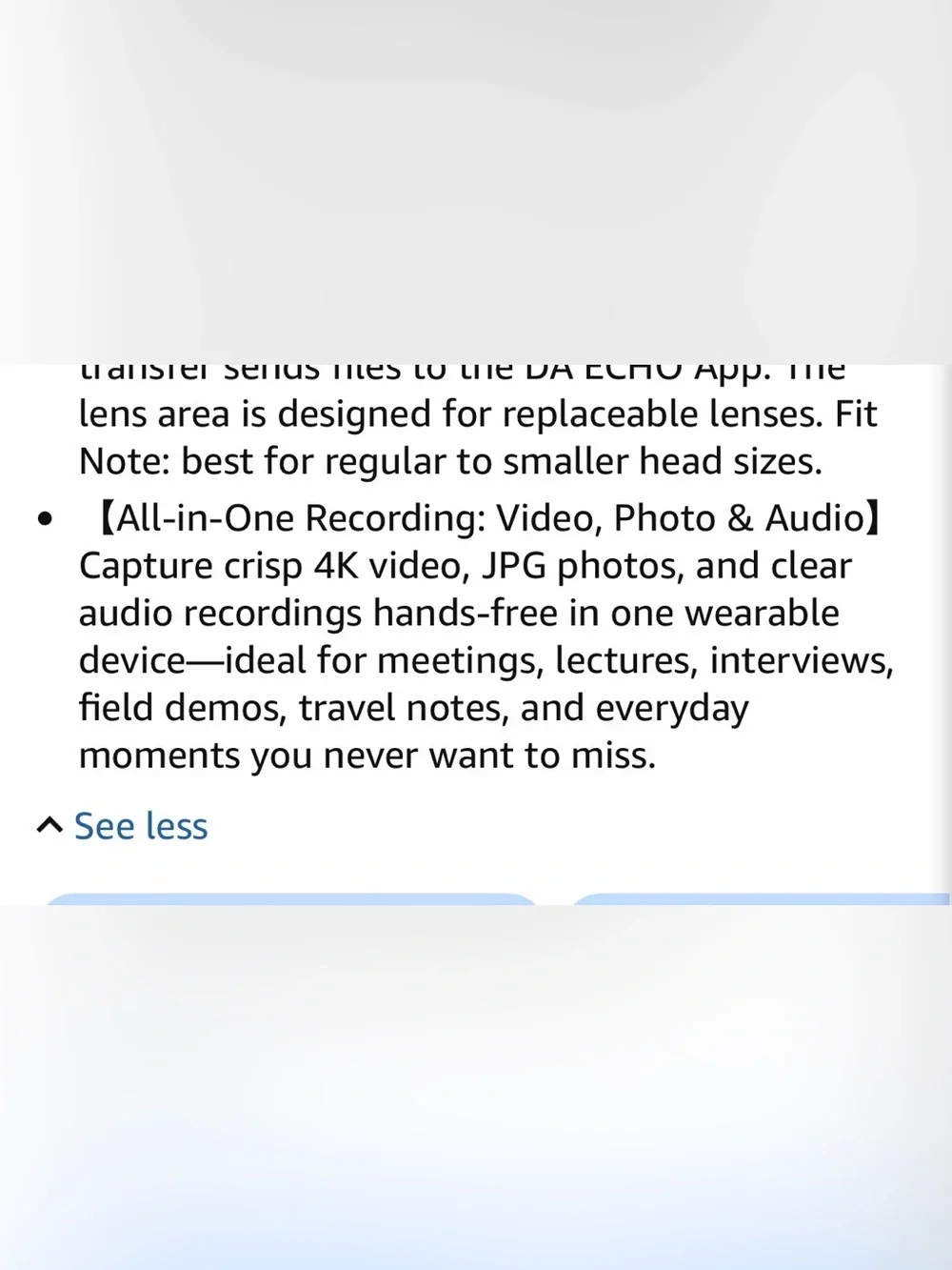 AI Smart Glasses with Camera, 4K POV Recording, Photochromic